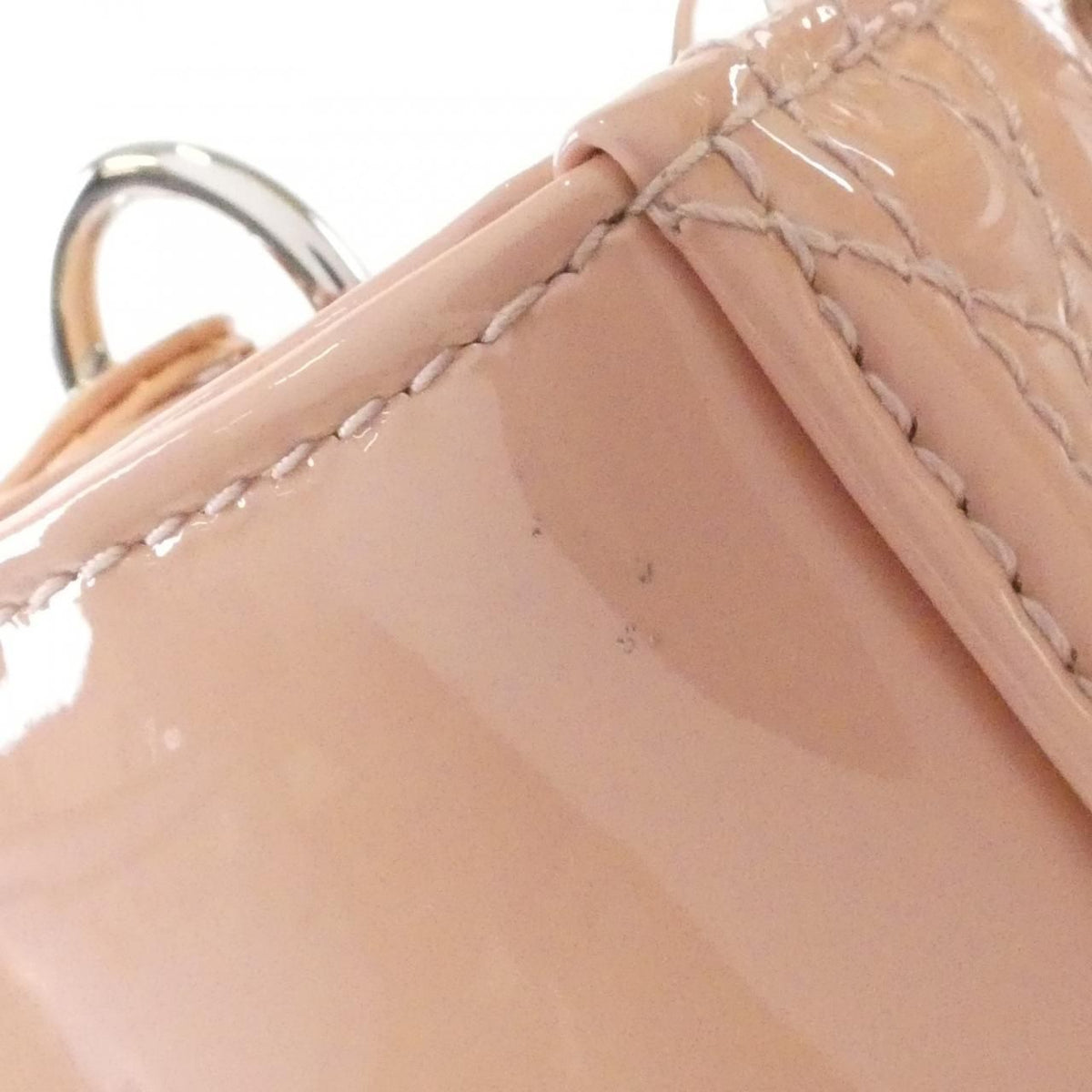 Christian Dior Lady Dior Patent Leather Handbag