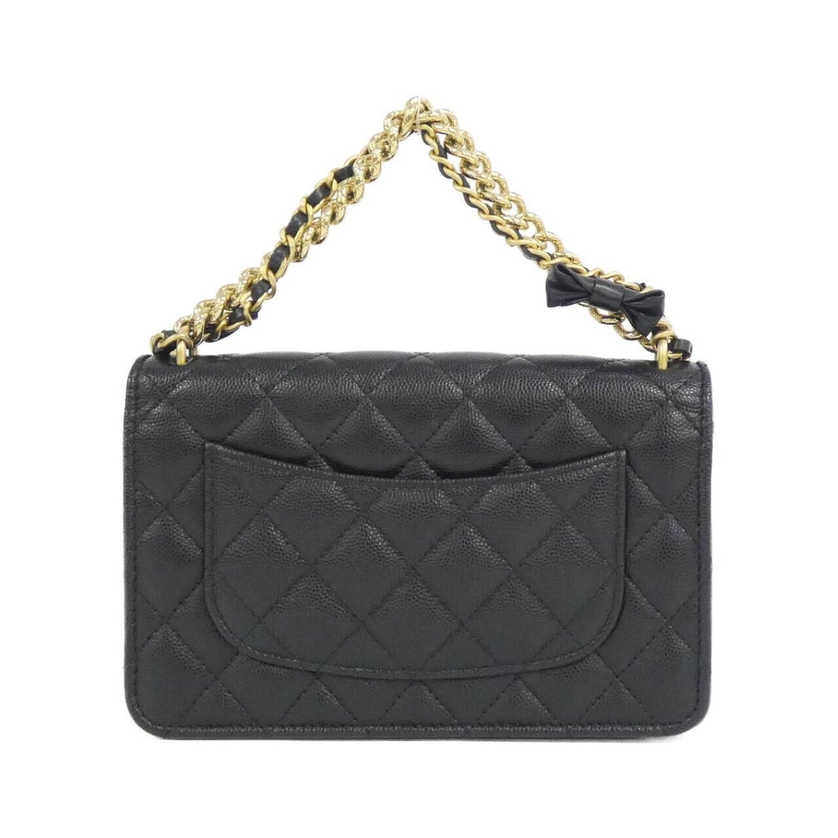 Chanel Caviar Skin Chain Wallet