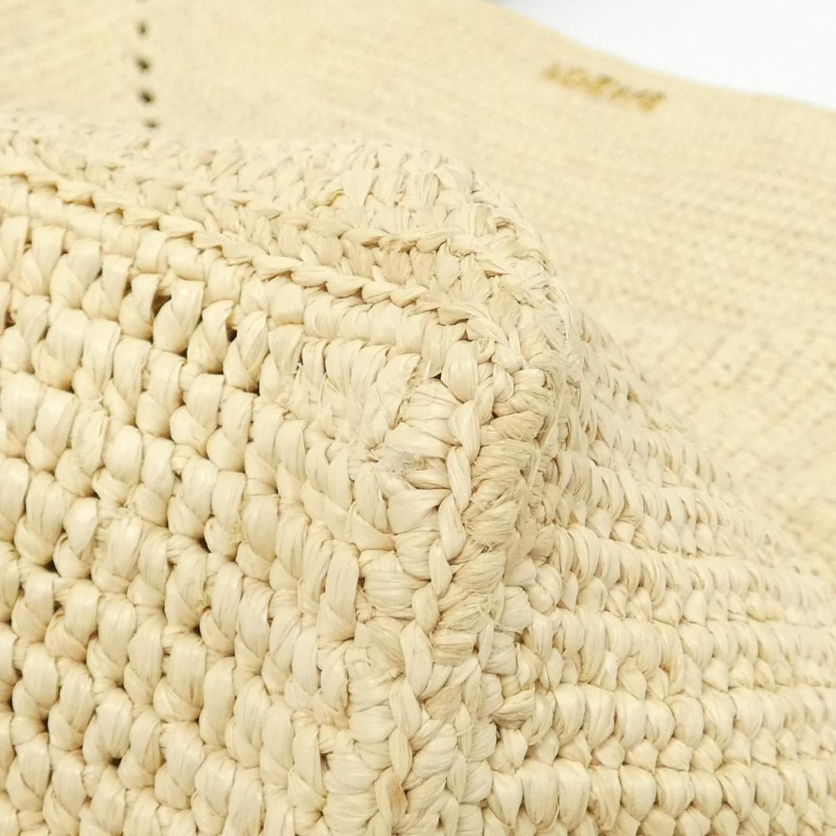 Loewe Puzzle Fold Tote Raffia Calf Tote Bag