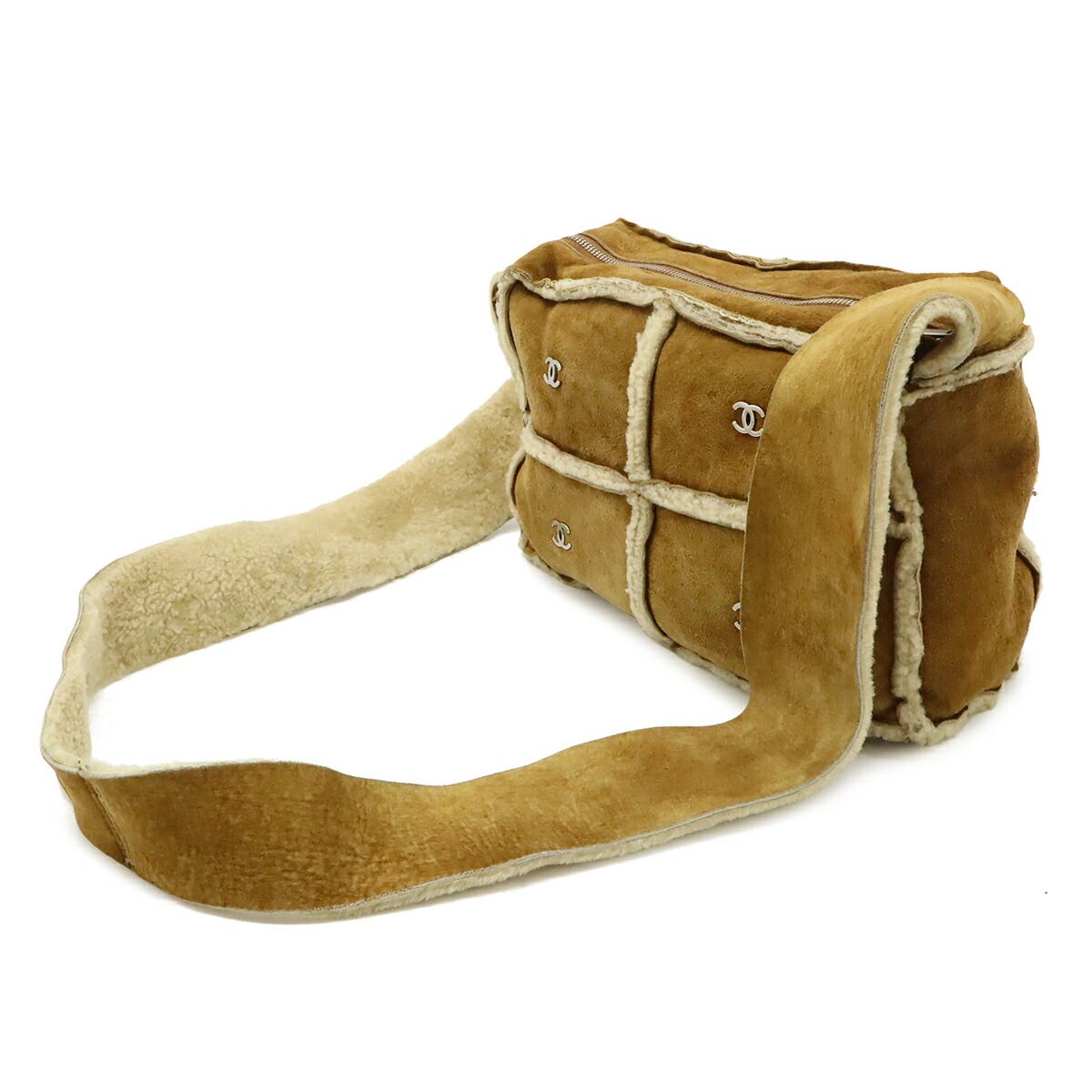 Chanel Shearling Shoulder Bag