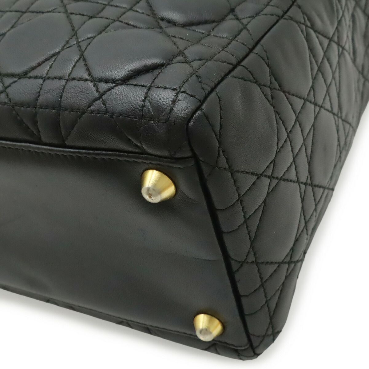 Christian Dior Lady Dior Leather 2way Handbag
