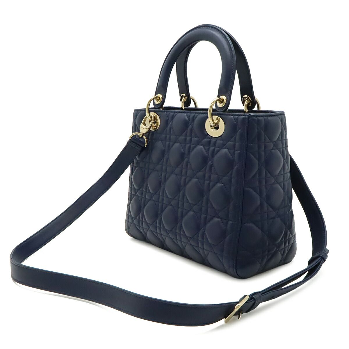 Christian Dior Lady Dior Leather 2way Bag