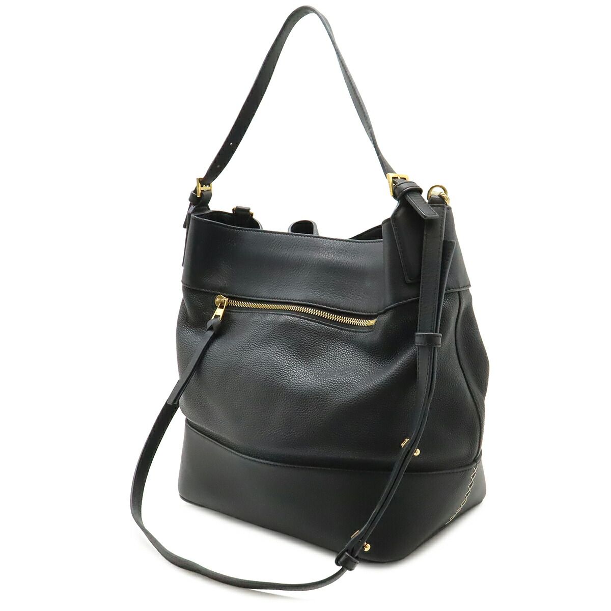 Loewe Midnight Leather Bucket Bag