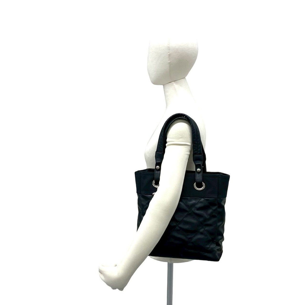 Chanel Paris-Biarritz Leather Canvas Tote Bag