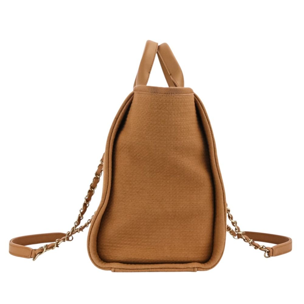 Chanel Deauville Canvas Tote Bag