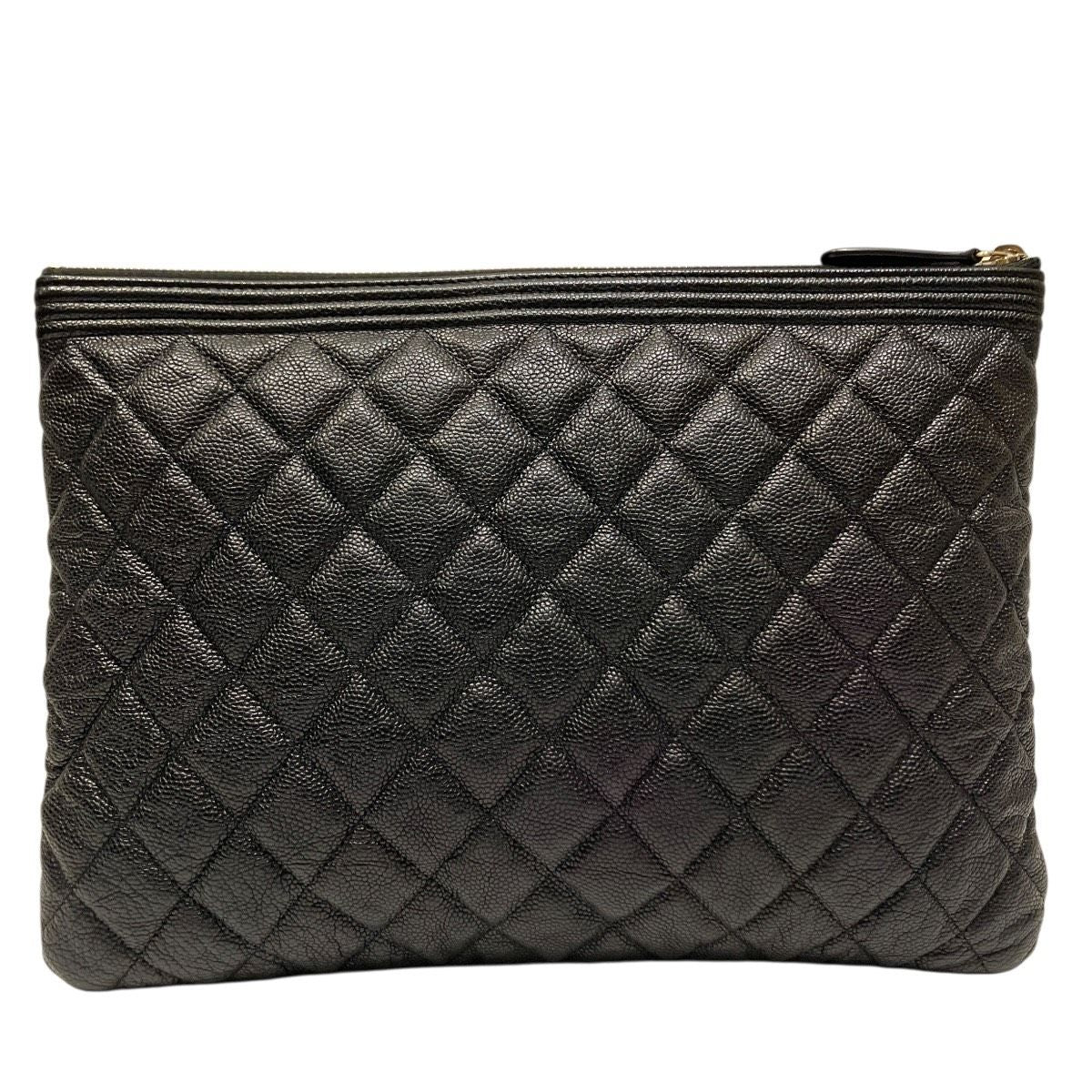Chanel Boy Chanel Caviar Skin Clutch Bag