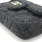 Chanel Mini Matelasse Wool Shoulder Bag