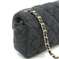 Chanel Mini Matelasse Wool Shoulder Bag