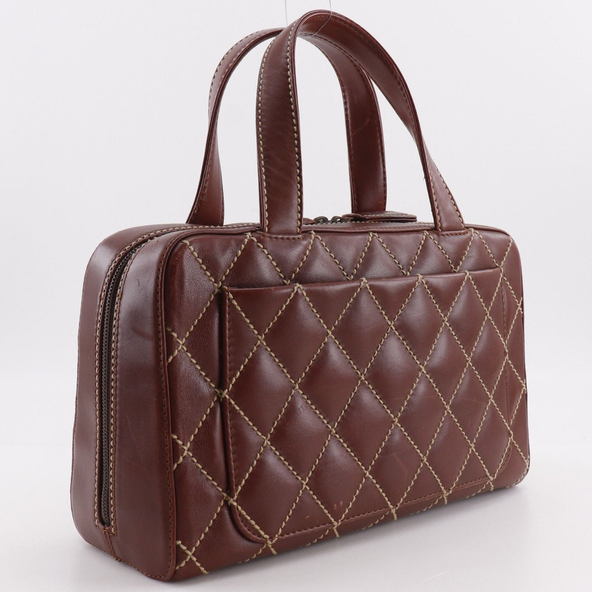 CHANEL Wild Stitch Leather Handbag