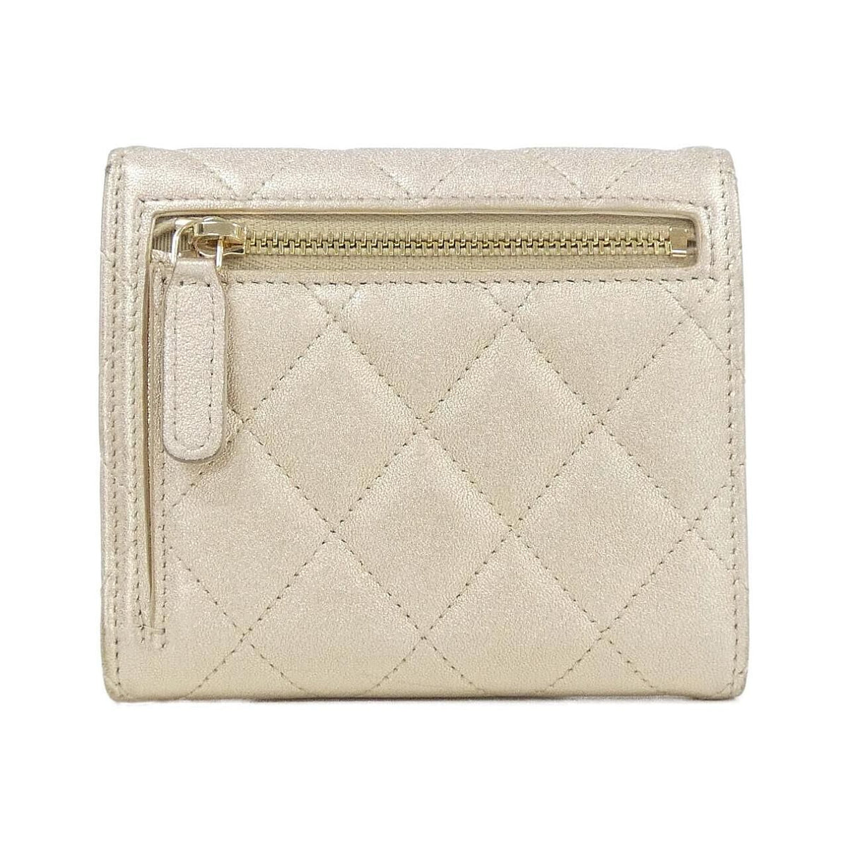 Chanel Timeless Classic Metallic Lambskin Wallet