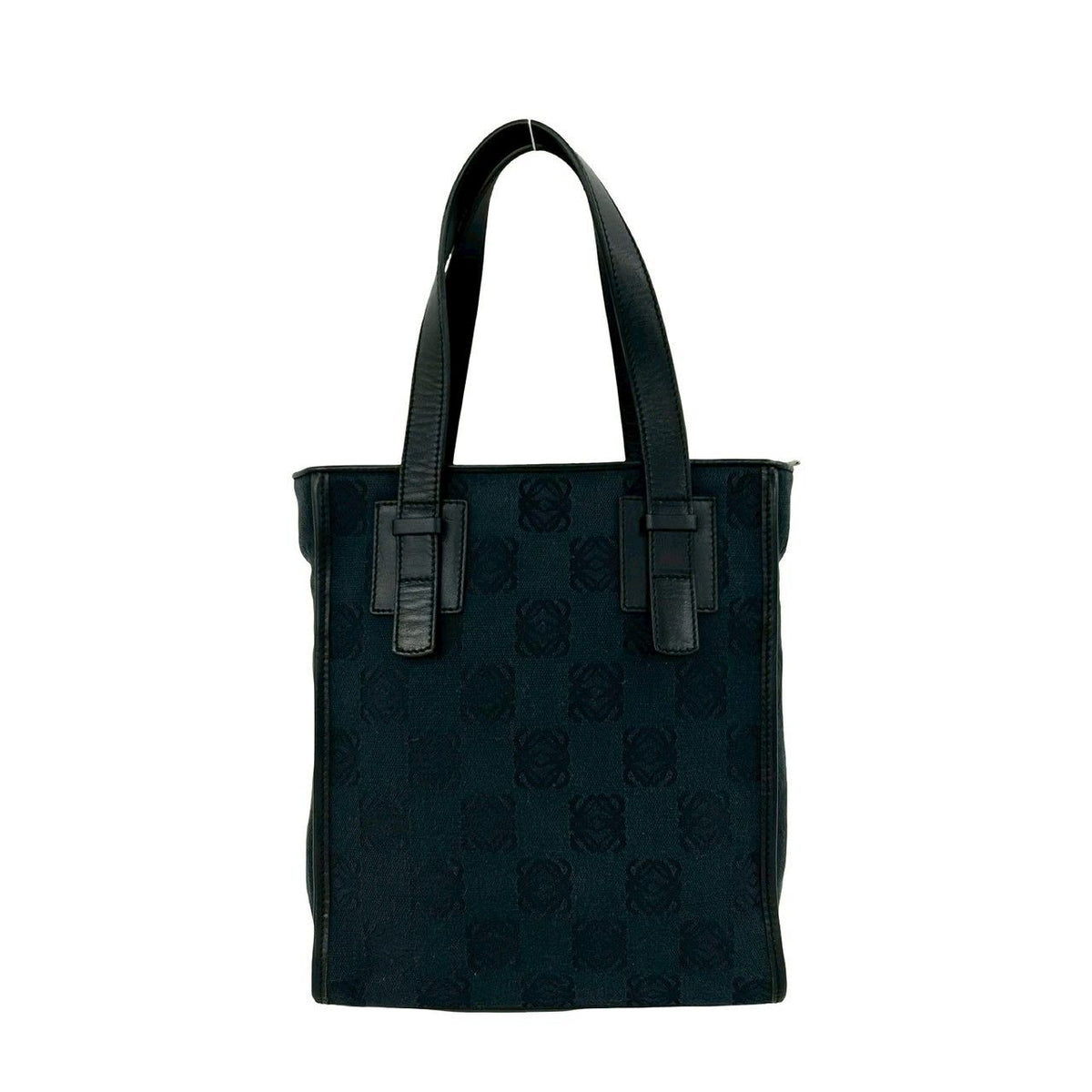 Loewe Anagram Canvas Leather Handbag