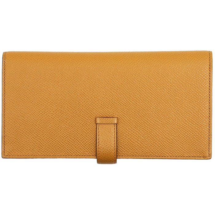 Hermes Bearn Soufflet Leather Long Wallet