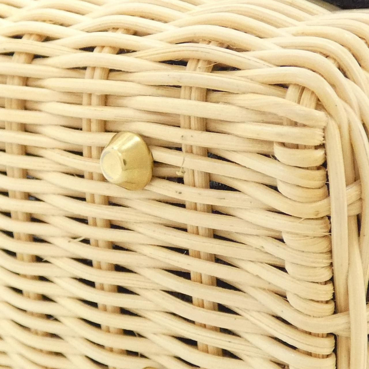 Christian Dior Dior Oblique Natural Wicker Handbag