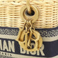 Christian Dior Dior Oblique Natural Wicker Handbag