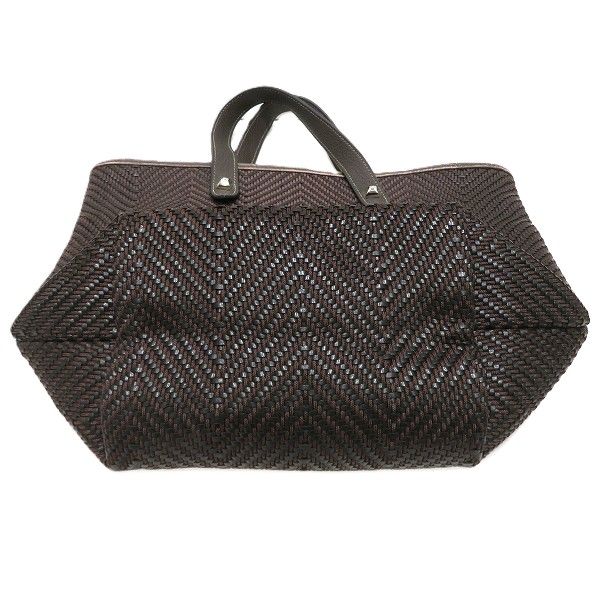 Hermes Cabas Chennai PM Leather Nylon Handbag