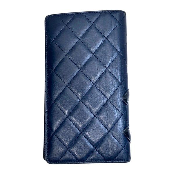 Chanel Cambon Line Leather Long Wallet