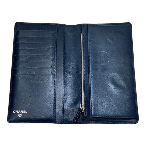 Chanel Cambon Line Leather Long Wallet