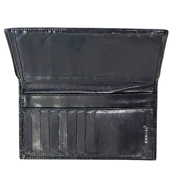 Chanel Coco Mark Patent Leather Wallet
