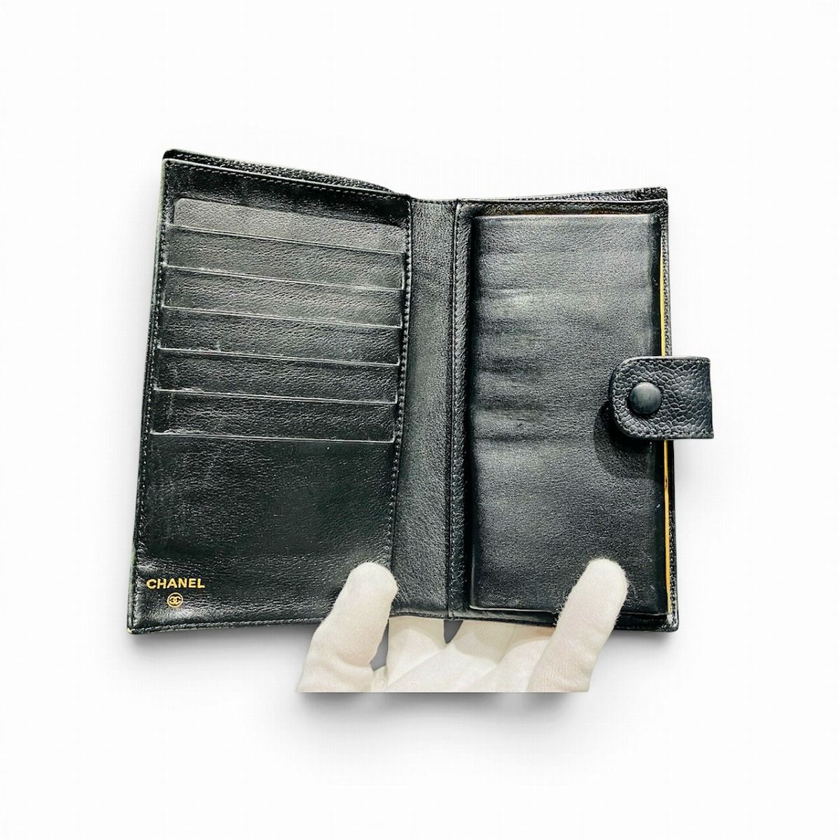 Chanel Coco Mark Caviar Skin Wallet