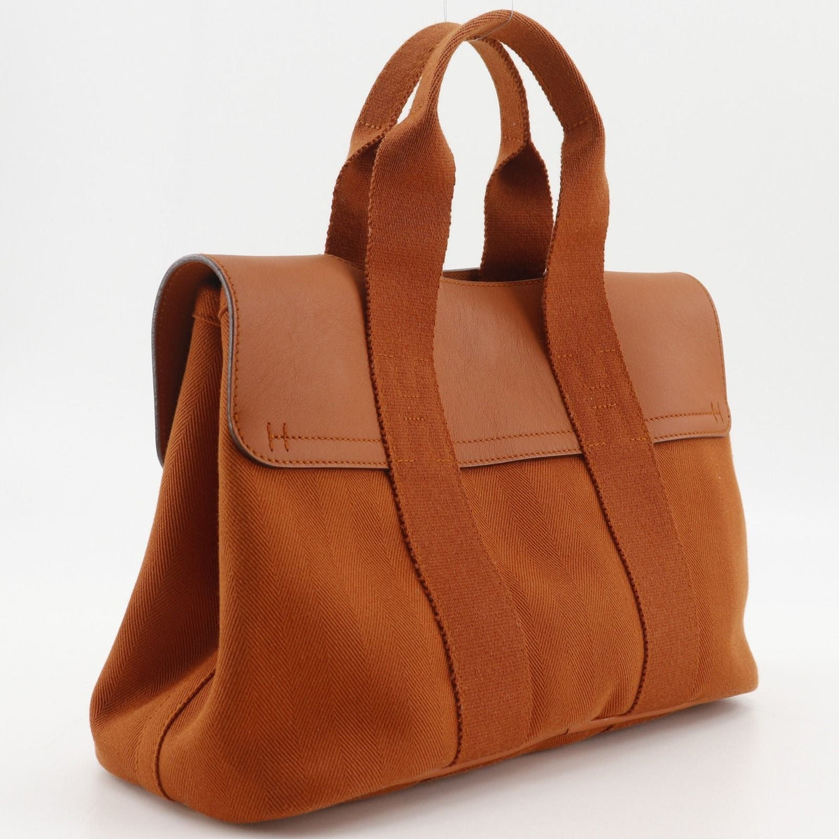 Hermes Valparaiso PM Toile Chevron Leather handbag