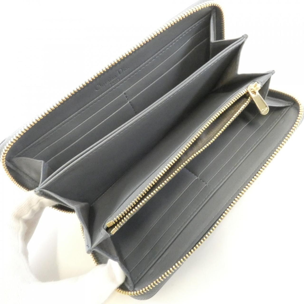 Christian Dior Lady Dior Voyageur Lambskin Long Wallet