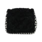 Chanel Shearling Sheepskin Tweed Shoulder Bag