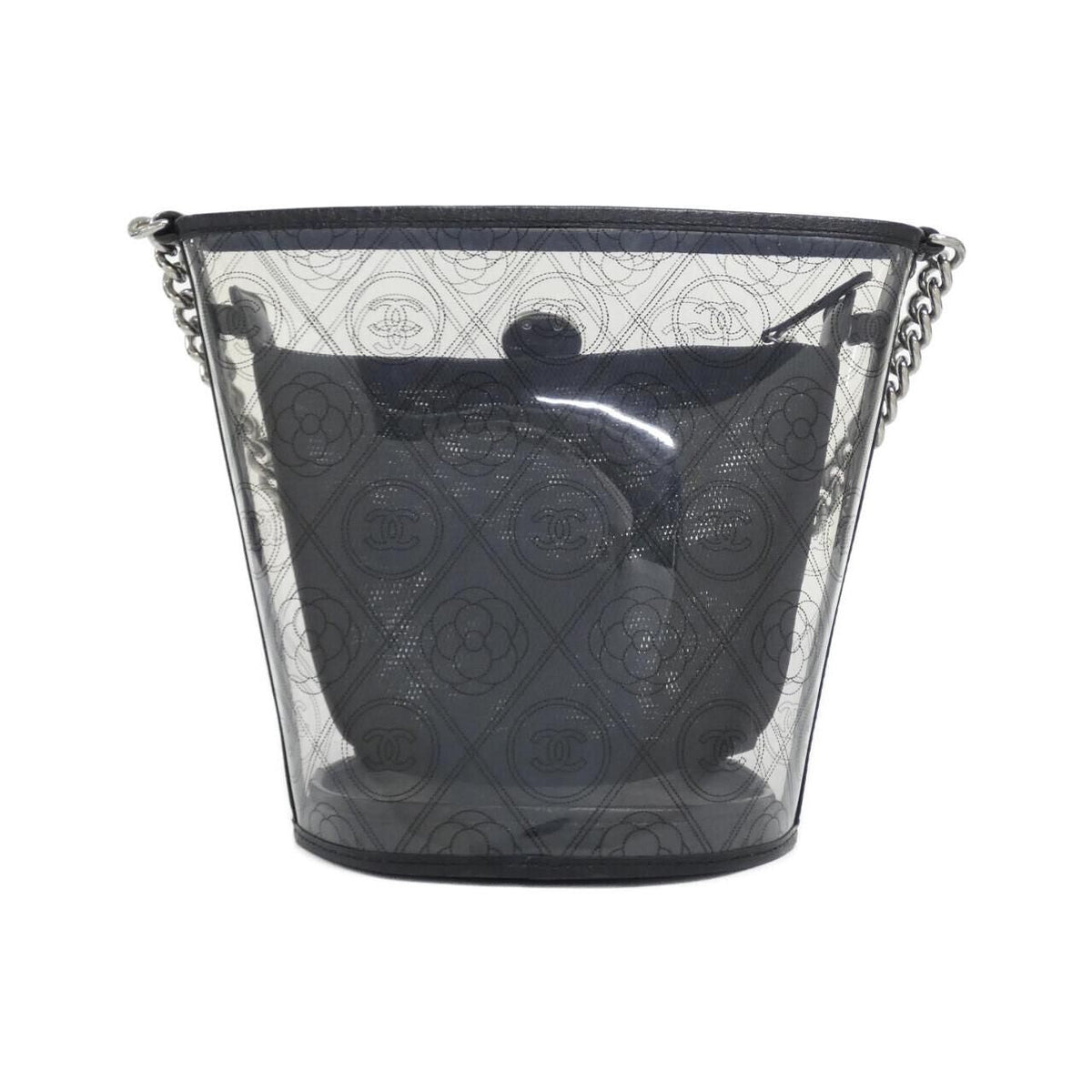 Chanel Crumpled Calfskin PVC Shoulder Bag