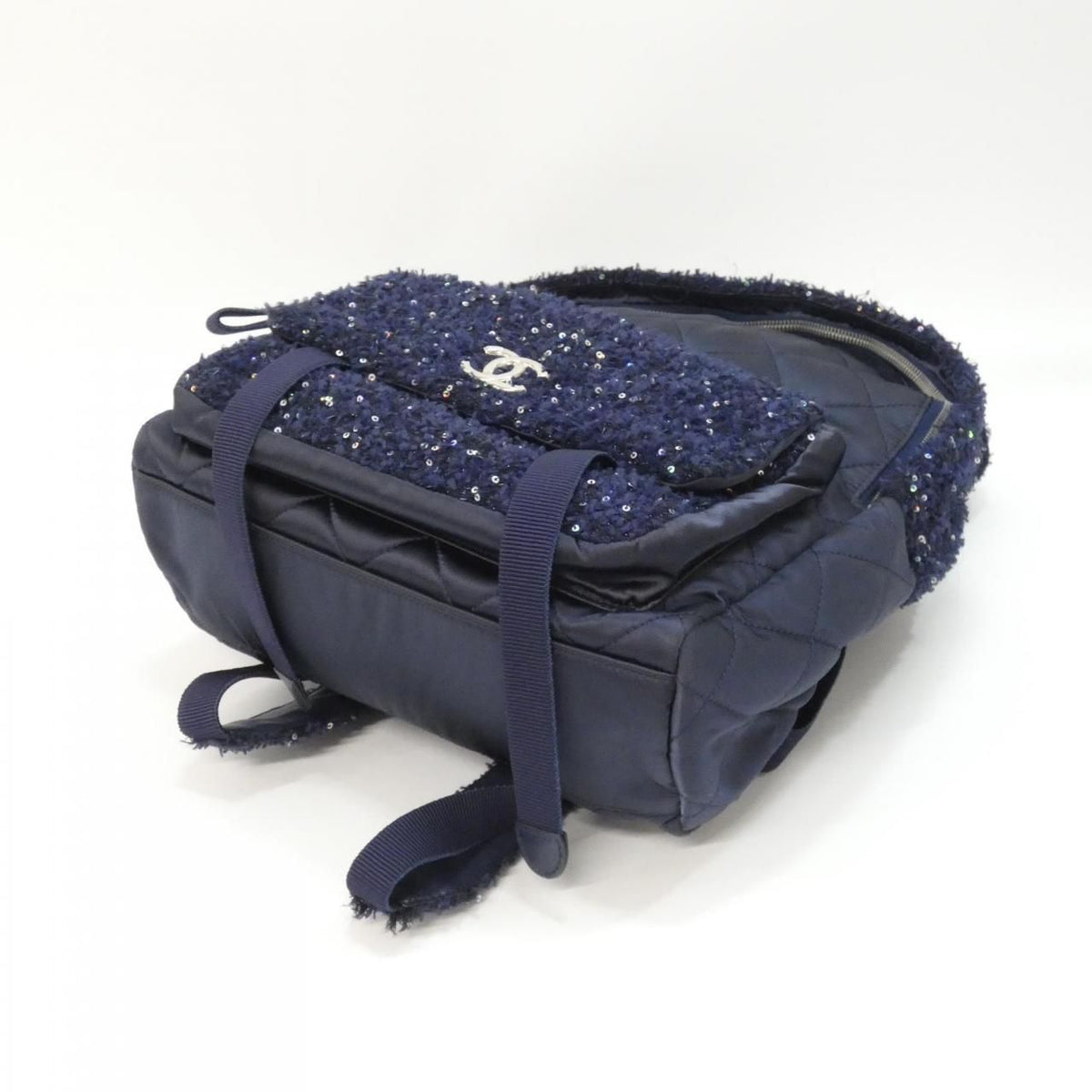 Chanel Tweed Sequin Backpack