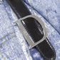 Christian Dior Denim Leather Handbag