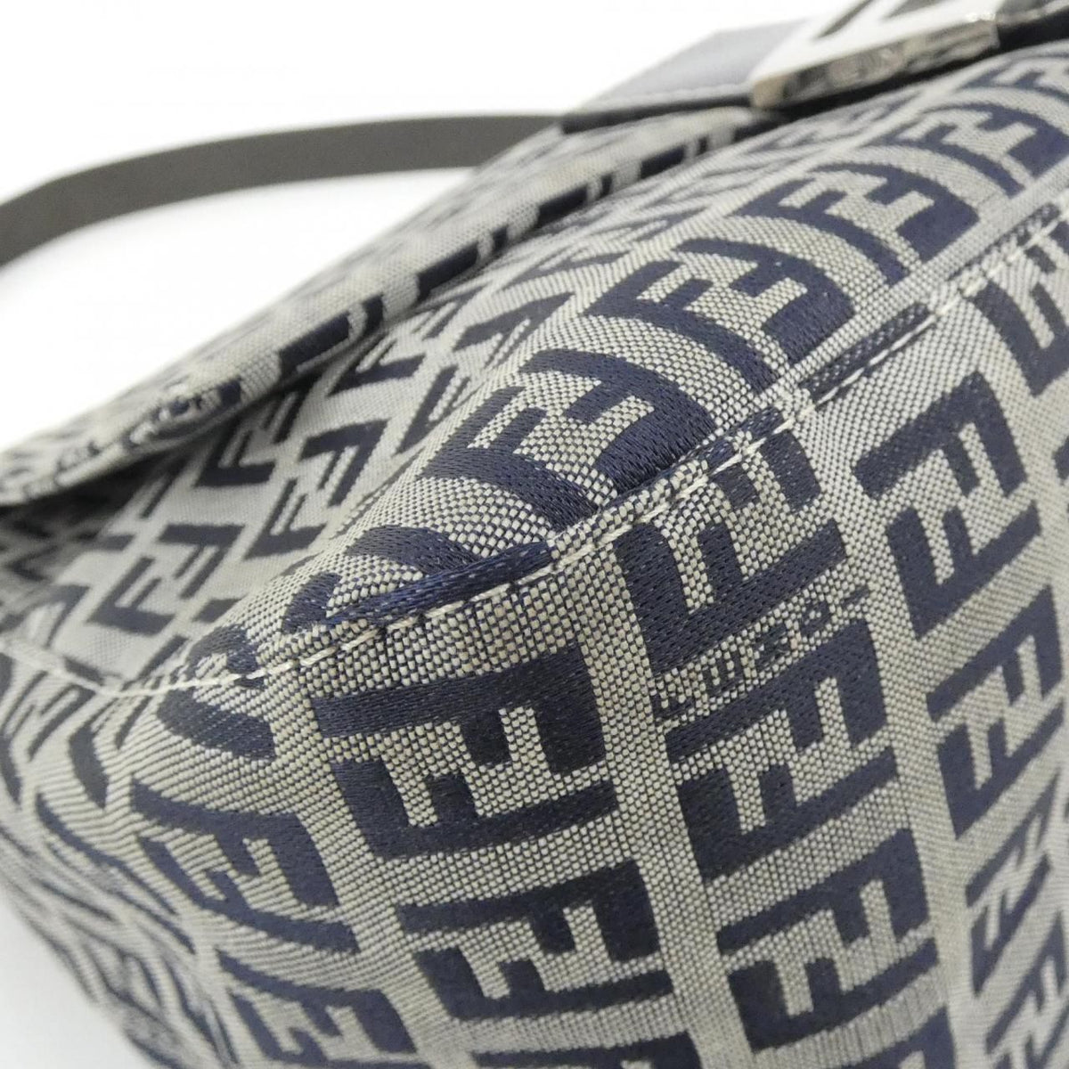 Fendi Mamma Baguette Canvas Shoulder Bag