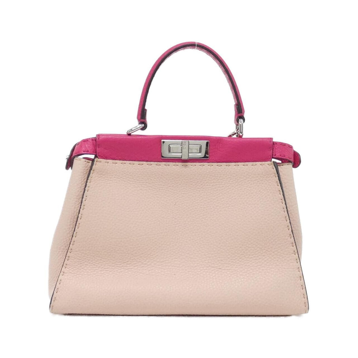 Fendi Selleria Peekaboo Leather Handbag