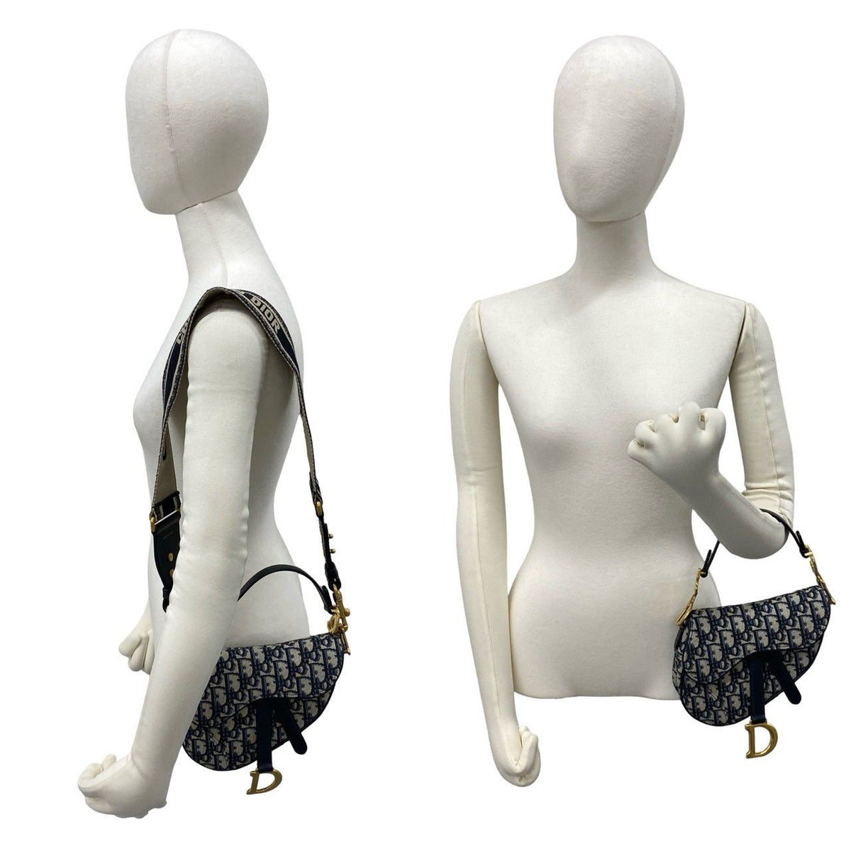 Christian Dior Oblique Canvas Leather 2way Bag