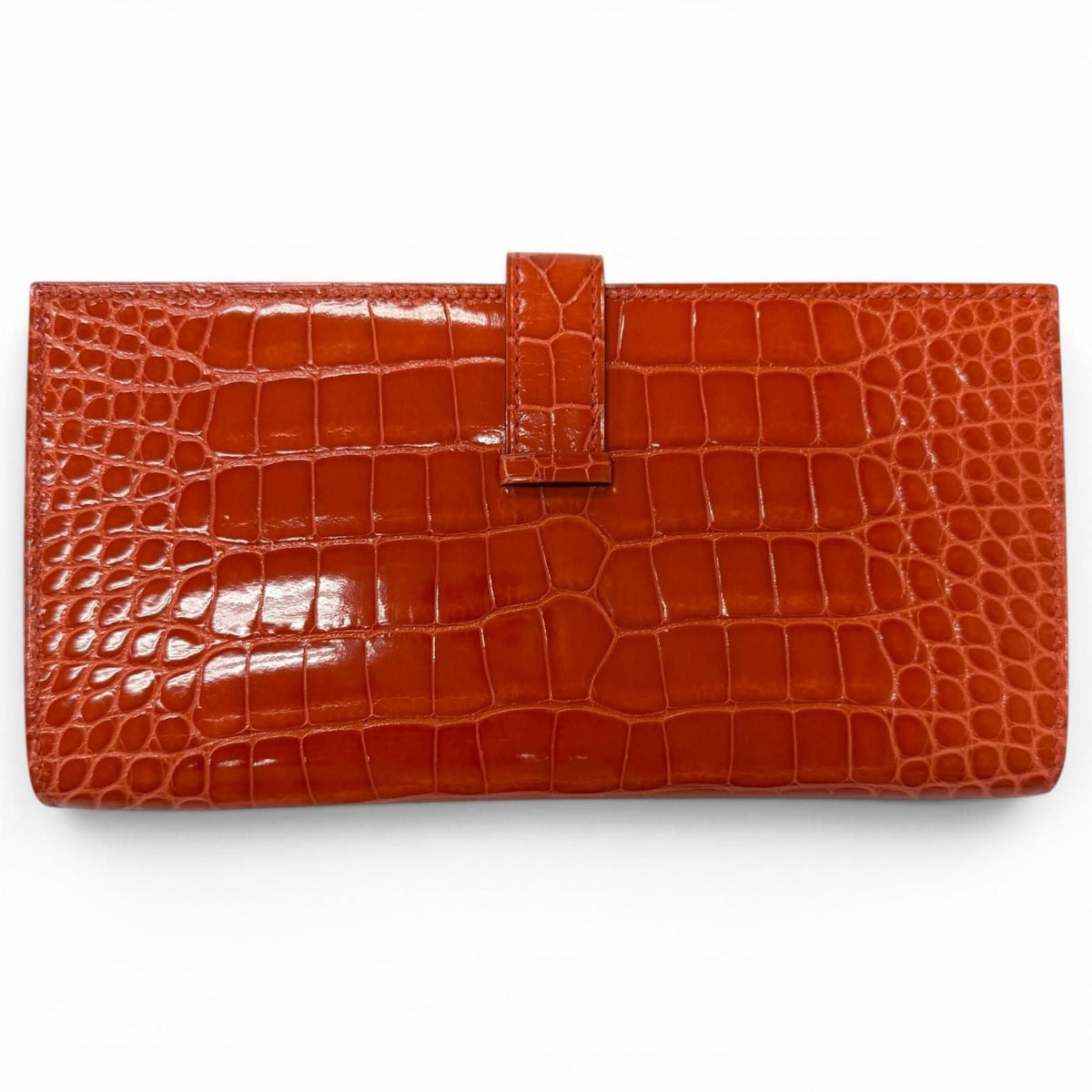 Hermes Bane Souffle Alligator Wallet