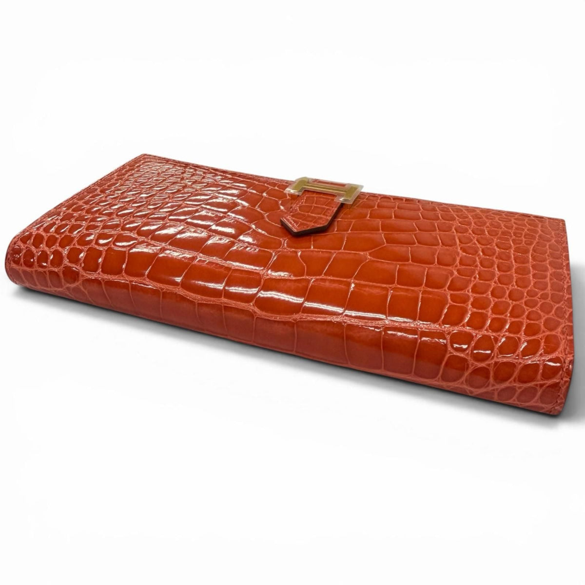 Hermes Bane Souffle Alligator Wallet