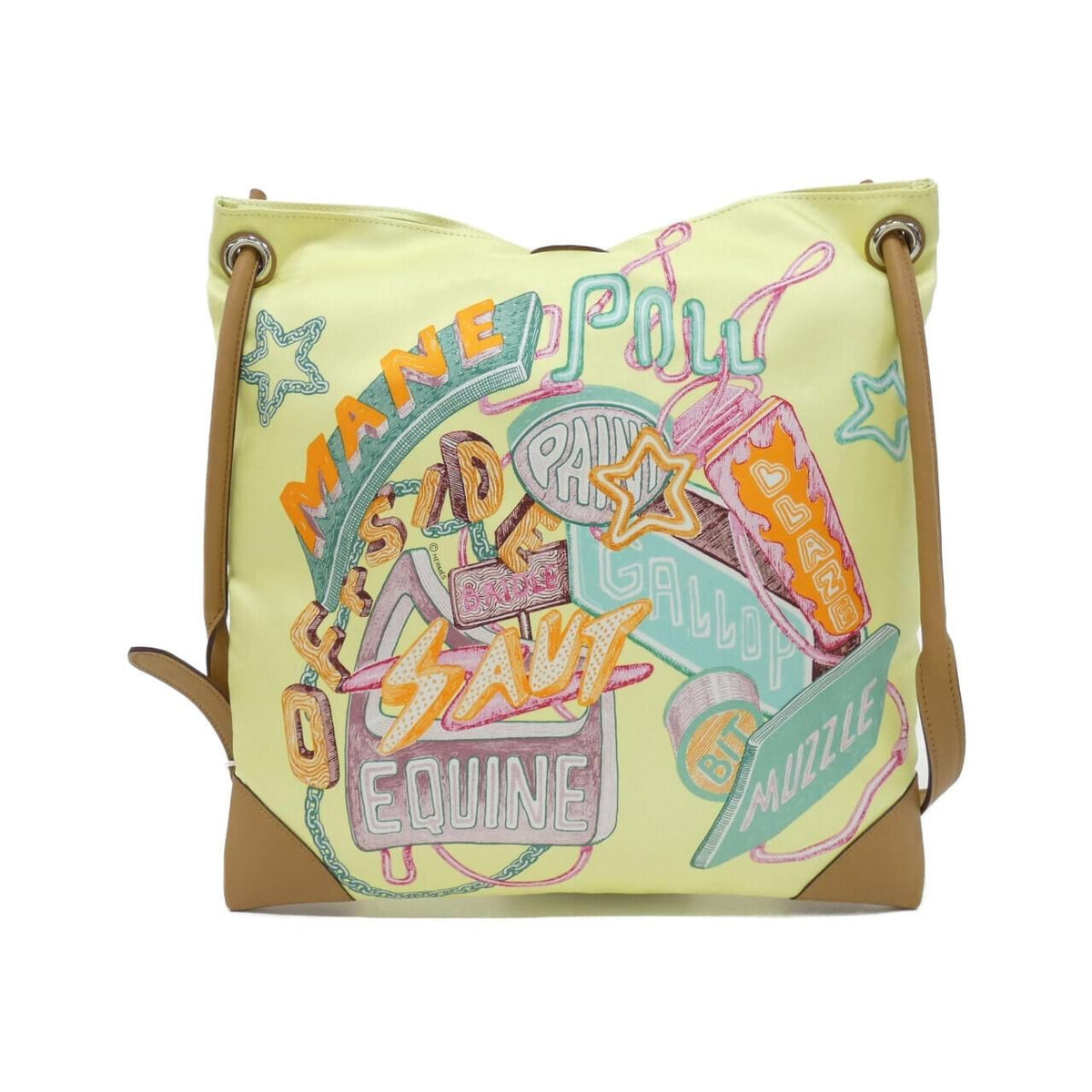 Hermes CHEVALSCOPE NEON Silky City PM Silk Swift Shoulder Bag