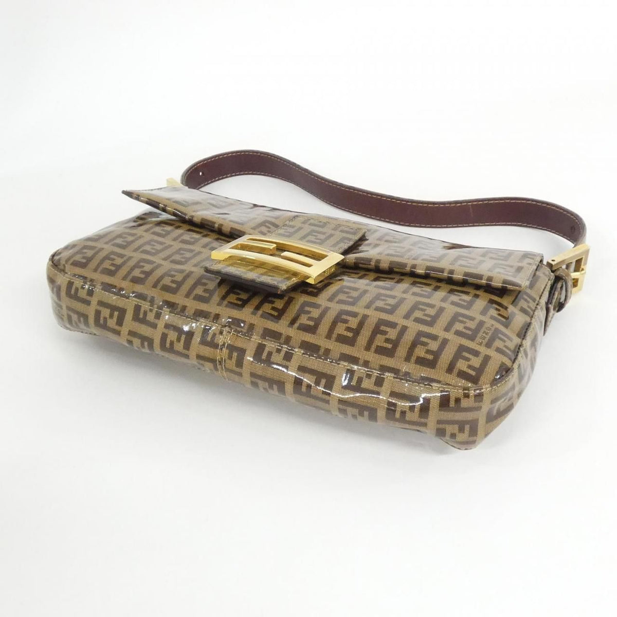 Fendi Baguette PVC Canvas Shoulder Bag