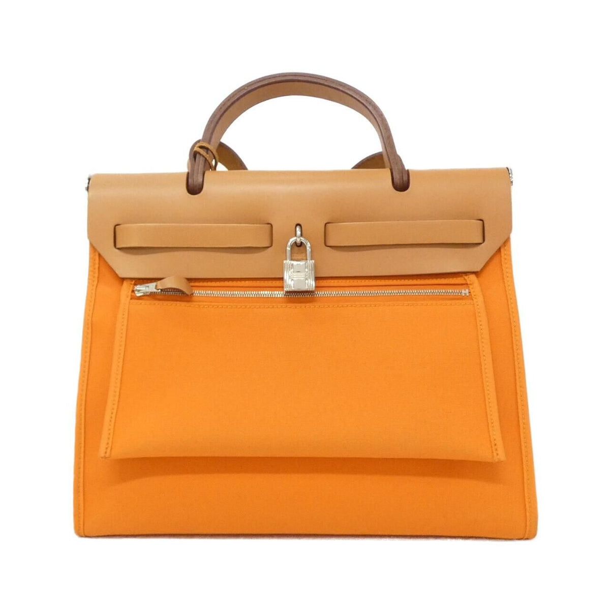 Hermes Herbag Zip PM Toile Officier Vache Hunter bag