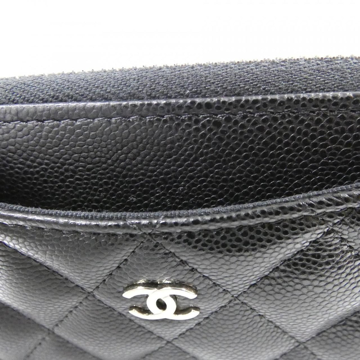 Chanel Timeless Classic Caviar Skin Card Case