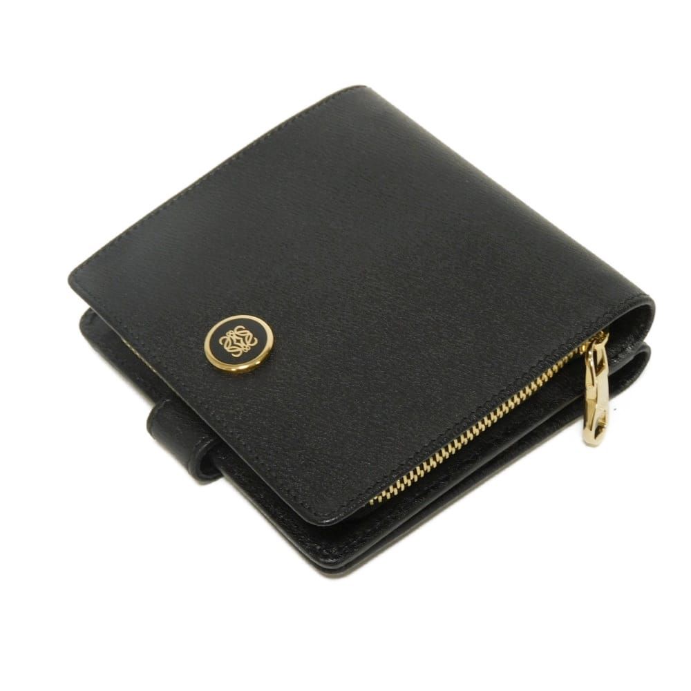 Loewe Bifold Zip Wallet Calf Leather Bifold Wallet