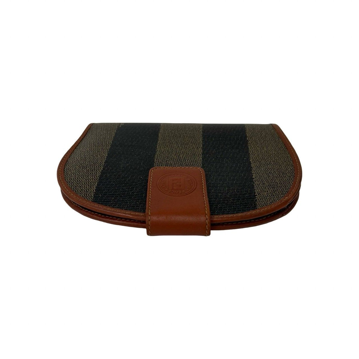 Fendi Pequin Leather Bifold Wallet