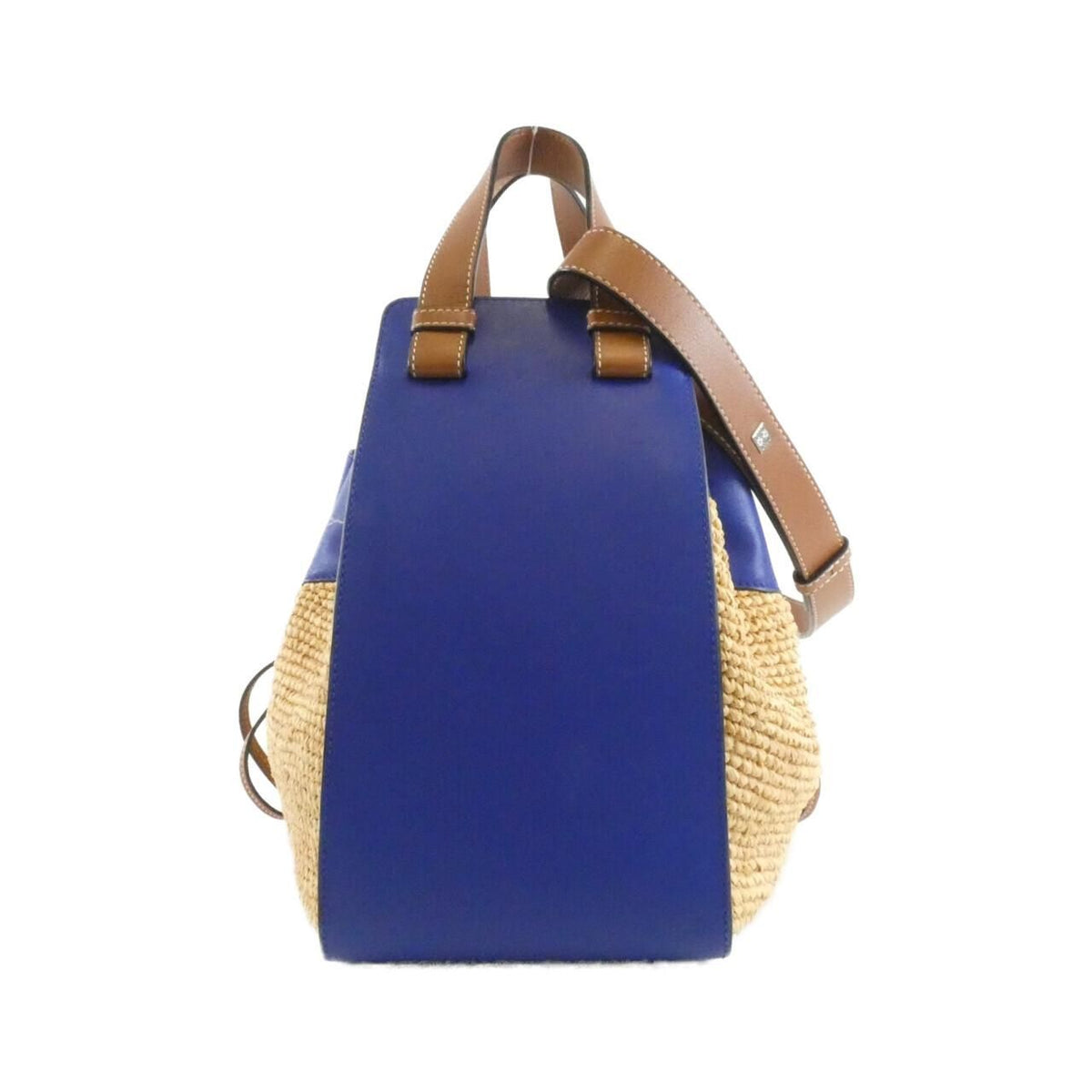 Loewe Paula's Hammock Drawstring Medium Raffia Calf Shoulder Bag