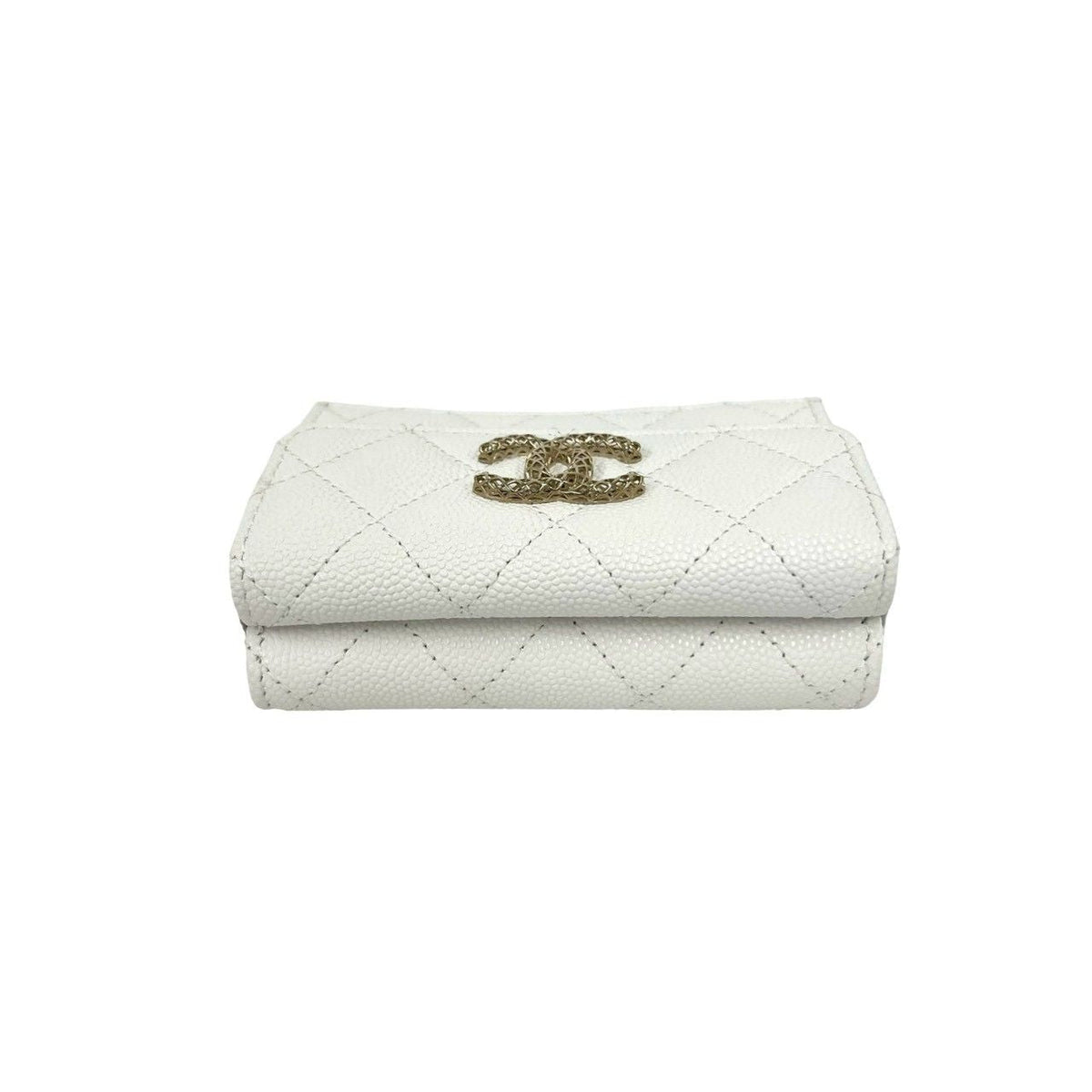 Chanel Matelasse Caviar Leather Trifold Wallet