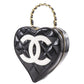 CHANEL Heart Vanity Patent Leather Handbag