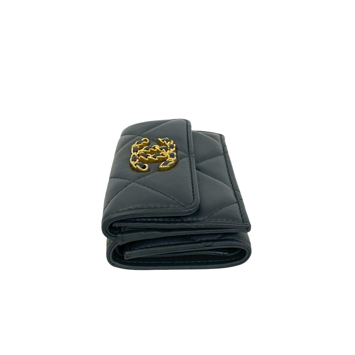 CHANEL 19 Lambskin Trifold Wallet