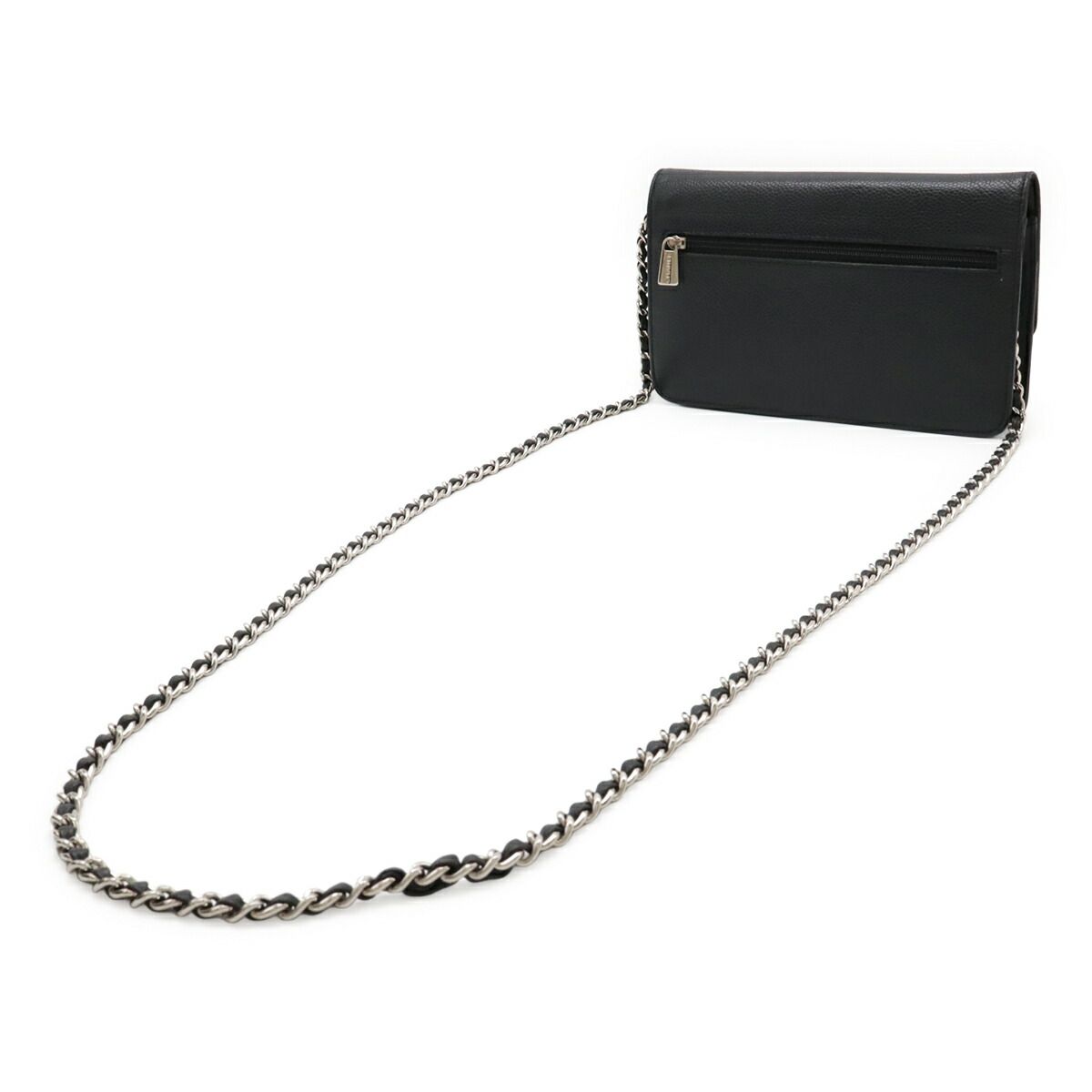 Chanel Caviar Leather Chain Wallet