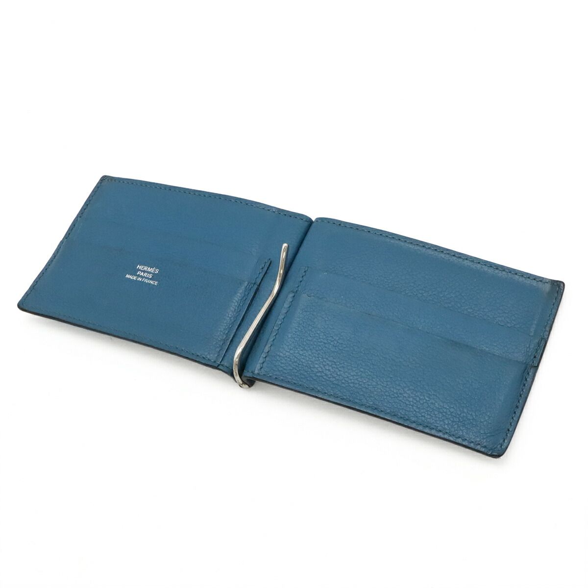 Hermes Poker Leather Money Clip Wallet