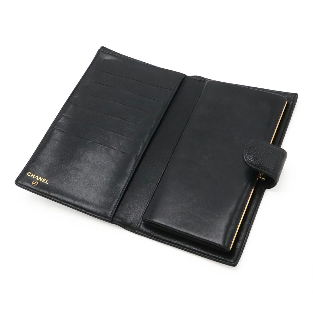 Chanel Caviar Leather Long Wallet