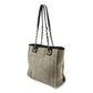 Chanel Deauville Canvas Leather Tote Bag