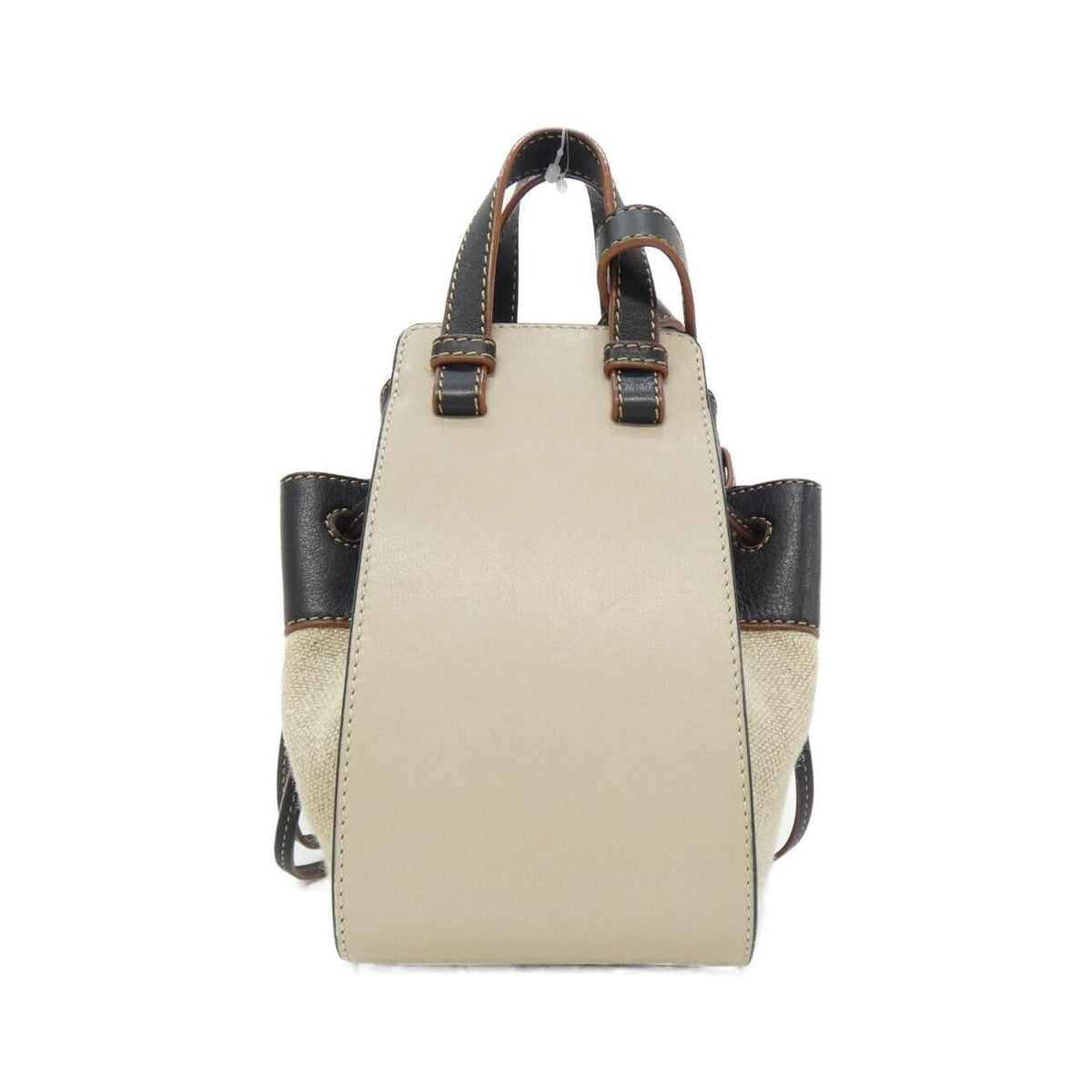 Loewe Hammock Drawstring Mini Linen Calf Shoulder Bag