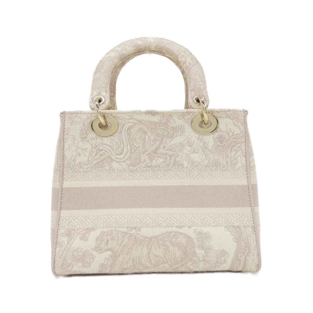 Christian Dior TOILE DE JOUY Lady D-Lite Medium Canvas Bag